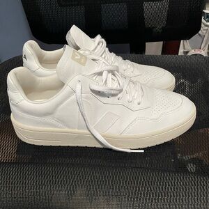 Veja Men's White and Cream Sneakers